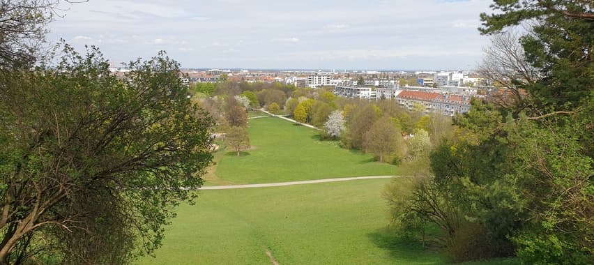 Green areas in Munich